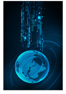 商務(wù)科技地球信息流