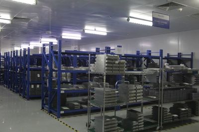 產品放置區一角。